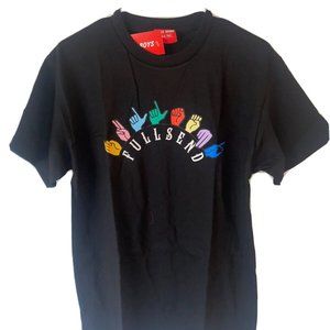 *EXCLUSIVE black FULL SEND "Friends- themed" T-shirt (Medium)